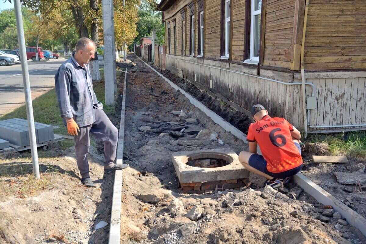 В Бобруйске продолжается ремонт дорог и благоустройство улиц ...
