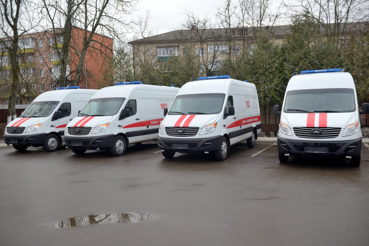 В Бобруйск прибыло 4 новых автомобиля скорой медпомощи