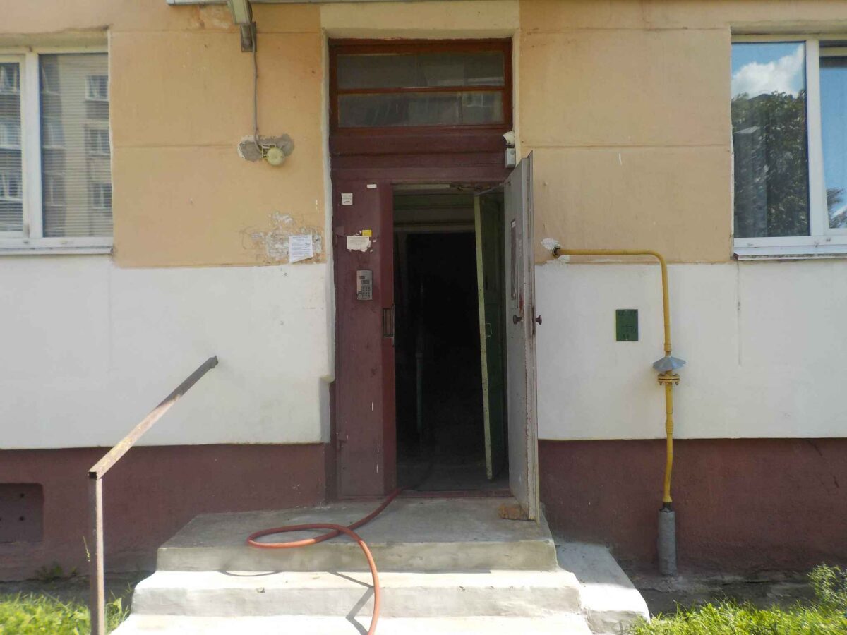 Пожар в подъезде в Бобруйске