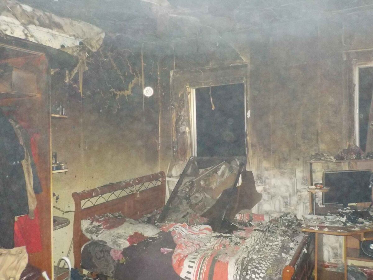Пожар в квартире на Социалистической