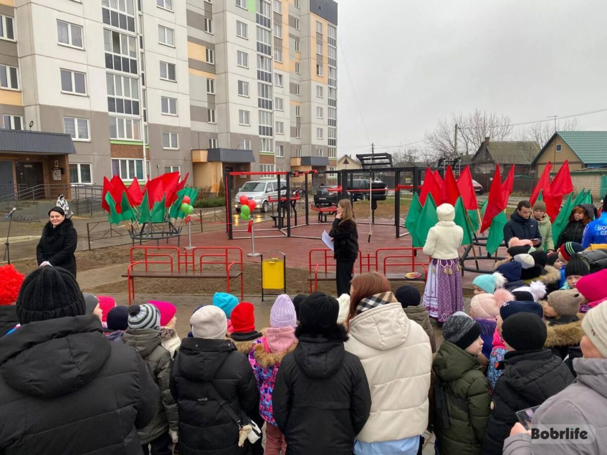 Новогодний подарок. В Бобруйске открылась спортивная площадка благодаря гражданской инициативе