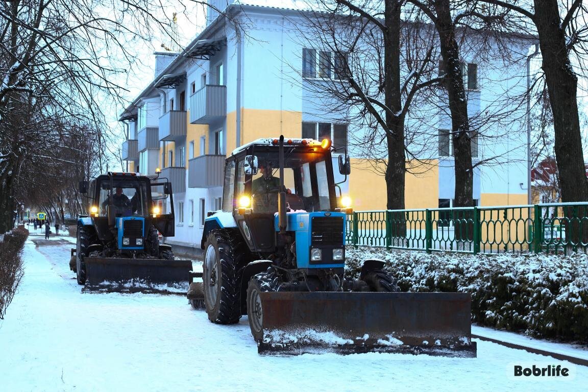 Снежное покрывало. В Бобруйск вернулась зима