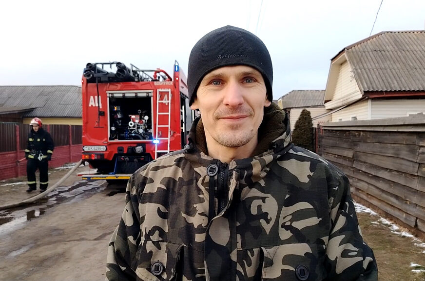 На пожаре в Бобруйске сосед спас пенсионера