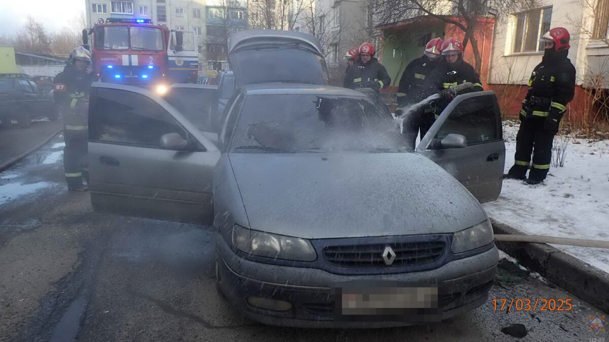 Пожар автомобиля в Бобруйске