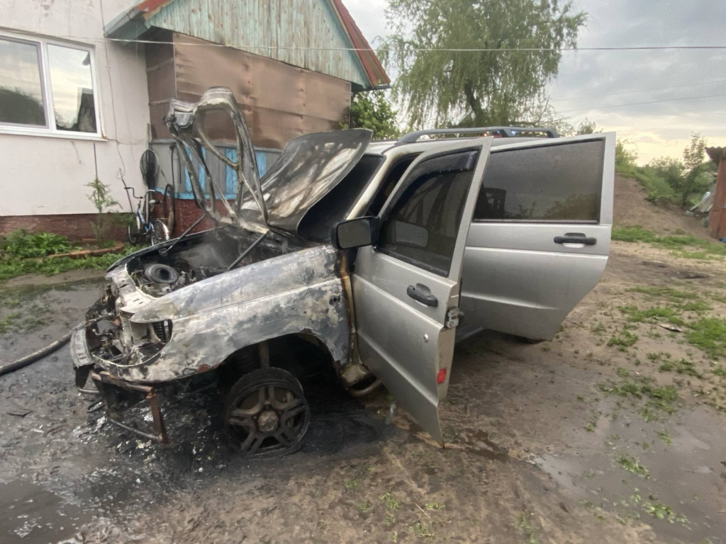 Бобруйчанин остался без машины. Она сгорела