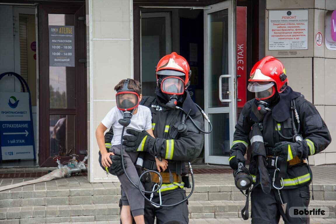 На страже безопасности. В Бобруйске прошли плановые учения МЧС