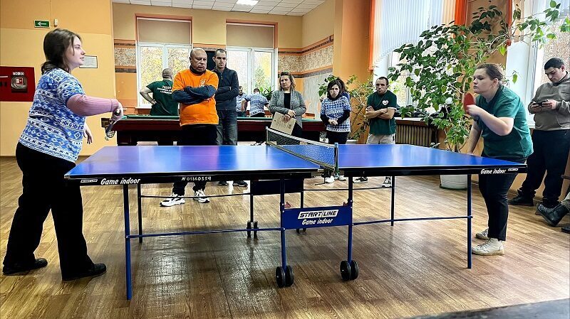 Азарт и спортивный дух. ТЦСОН Ленинского района Бобруйска соревновались в настольном теннисе