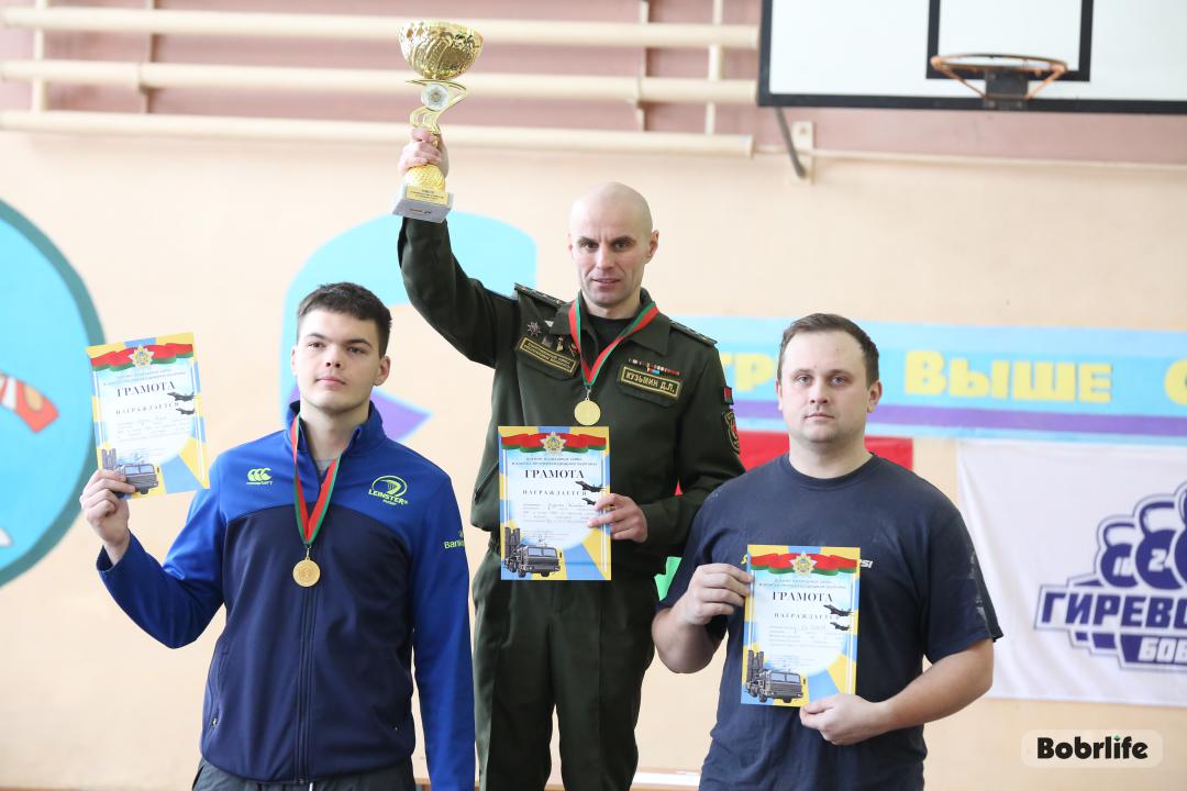 Золото чемпионата ВВС и войск ПВО — у Бобруйска: 83-й полк лучший в гиревом спорте