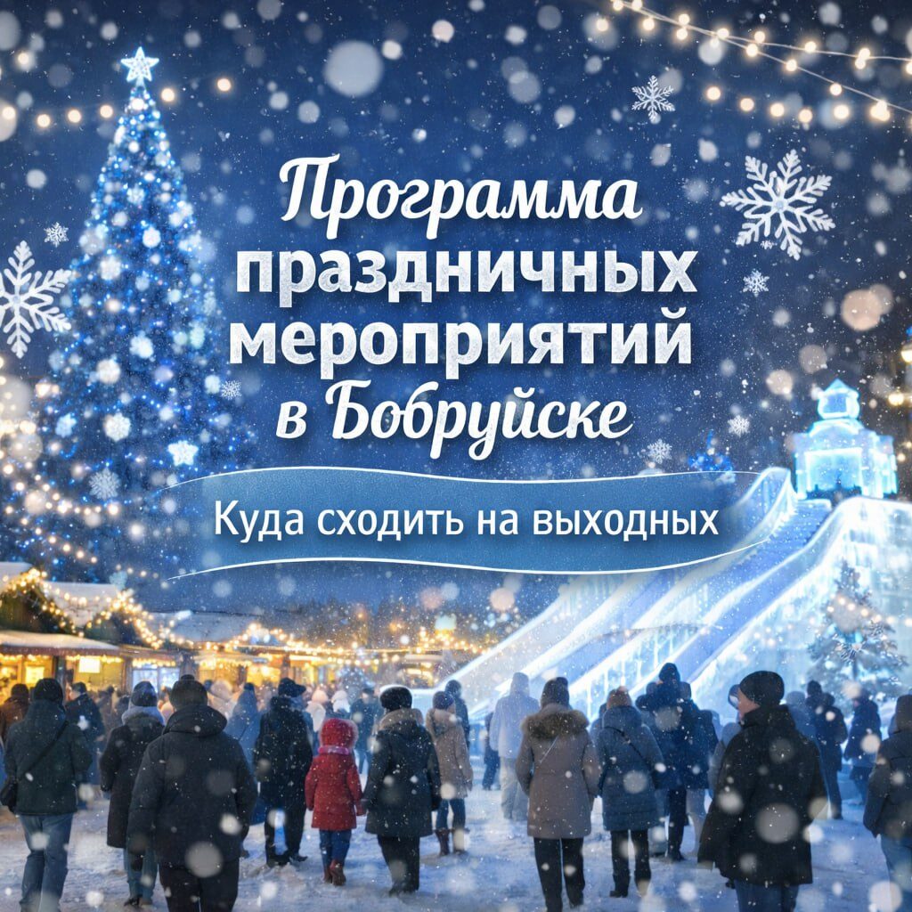 Праздник продолжается. Программа развлекательных мероприятий в Бобруйске 2 января