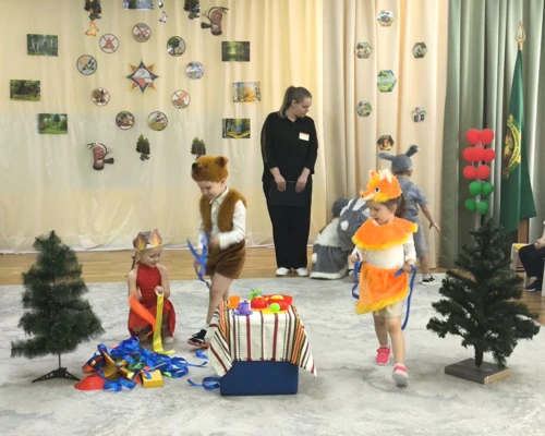 «Бобрята» призывают беречь лес. В дошкольном лесничестве Бобруйского лесхоза прошло представление