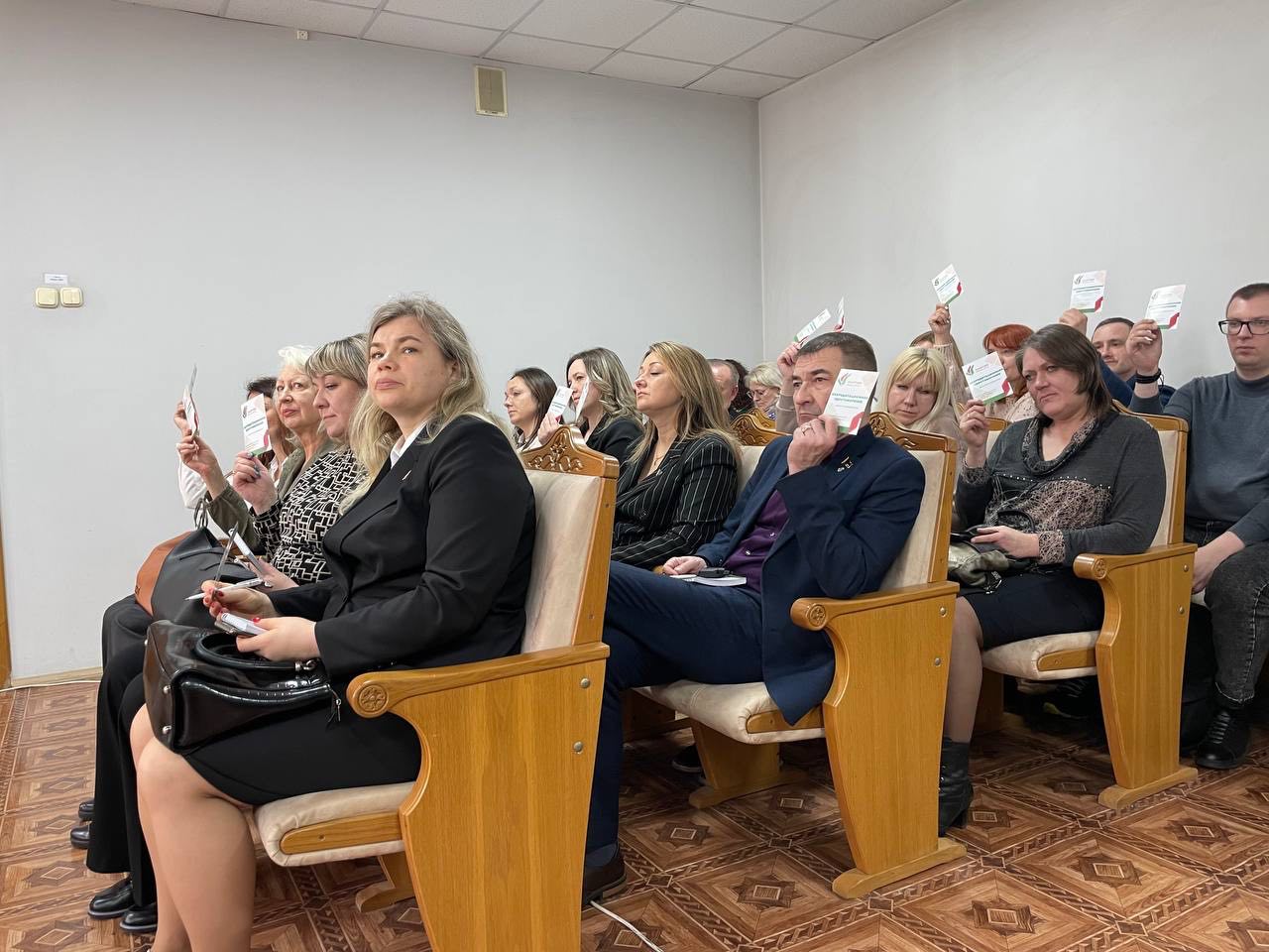 Прошла отчетная конференция Первомайского районного отделения Бобруйска белорусской партии «Белая Русь»