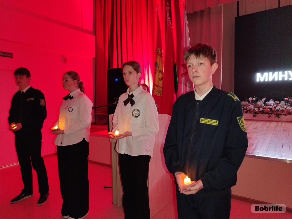«Помни, человечество, о печах дьявола». В 35-й СШ Бобруйска почтили память узников фашистских концлагерей