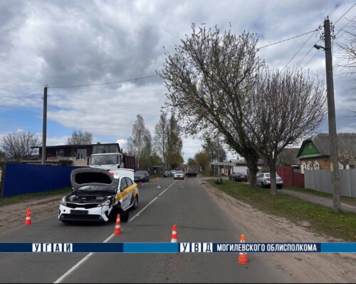 ДТП в Бобруйске: мотолюбитель пошел на обгон