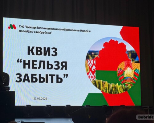 Интеллектуальный квиз «Нельзя забыть» прошел в Бобруйске