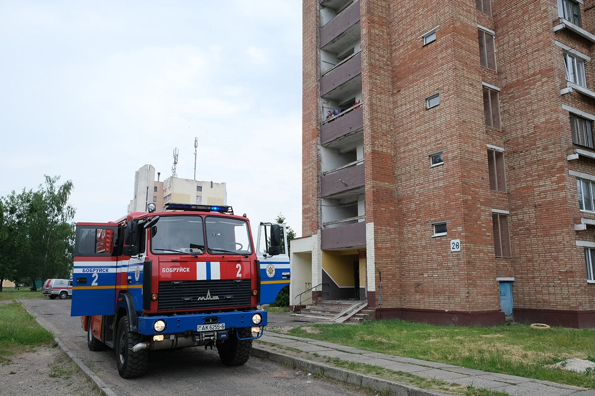 «Общежитие без пожара». В Бобруйске  прошло специальное профилактическое мероприятие от МЧС