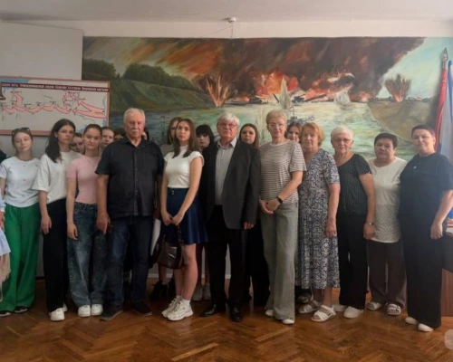 Почтили память моряков-днепровцев. В рамках Марафона молодежи и студенчества учащиеся Бобруйска посетили Музей боевой славы Днепровской военной флотилии