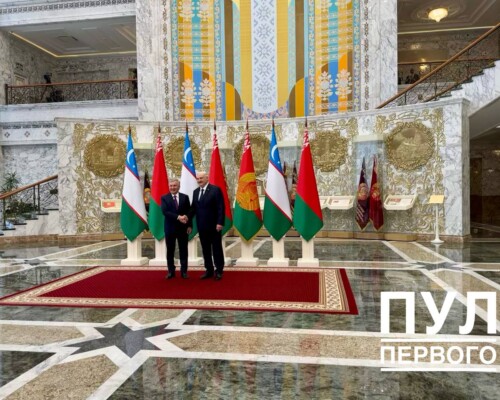 Официальный формат. Александр Лукашенко и Шавкат Мирзиёев встретились для переговоров во Дворце Независимости