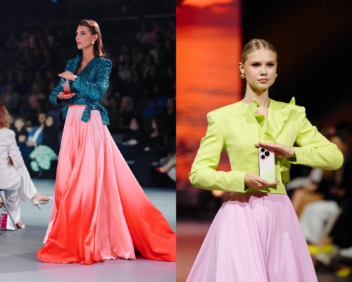 В Минске прошел большой fashion-показ с кутюрными платьями по мотивам смартфонов
