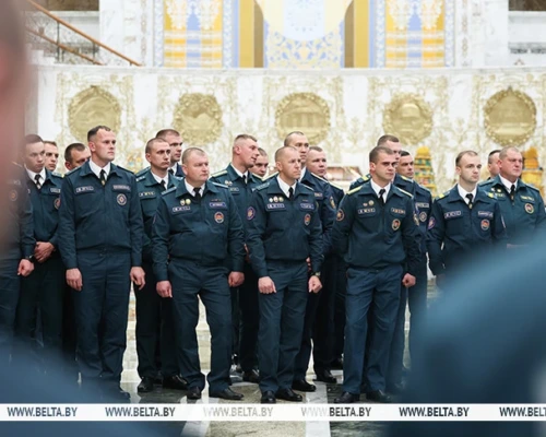 Со службы – в поля и Дворец Независимости. Сотрудник МЧС из Бобруйска Виталий Савин поделился впечатлениями от посещения главной политической площадки страны