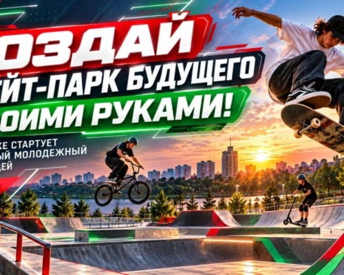 Создай скейт-парк будущего своими руками: в Бобруйске стартует масштабный молодежный конкурс идей